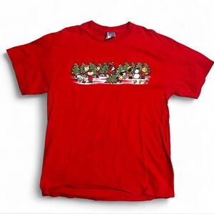 Peanuts Red Short Sleeve Christmas tee
